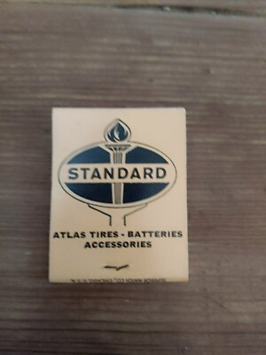 STANDARD DAVES SERVICE CORALVILLE, IOWA GAS AD MATCHBOOK MATCHES