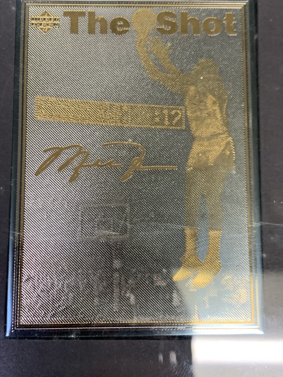 マイケルジョーダン　UPPER DECK 24k authenticated MICHAEL JORDAN UPPER DECK 24K Gold / Nickel-Silver CARD