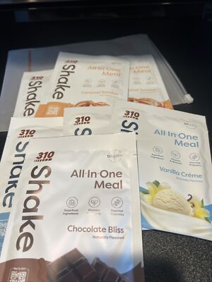 310 NUTRITION SHAKES (Caramel Sundae, Vanilla Creme) NEW/SEALED 7