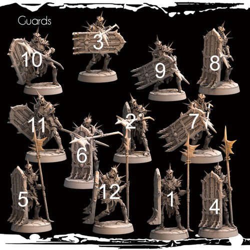 Dungeons & Dragons NPC Enemy Playable Character - Skeleton Army Guard Shield - Picture 28 of 28
