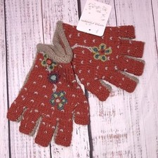 Little Journeys to Be kids floral knit gloves new with tags
