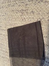 One Pair Vintage Majestic Brown garter Stockings 8 1/2 Mesh