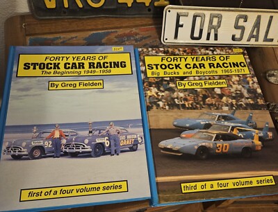 Forty Years Of STOCK CAR RACING Greg Fielden Volume 1 And 3 1949-1958  2 Books 