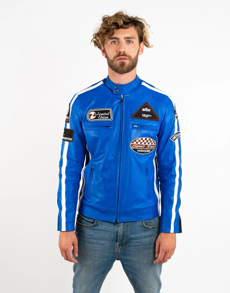 GIACCA GIUBBINO GIUBBOTTO IN DI PELLE UOMO ART U0387 Tg. DISPONIBILI DA 46 a 60 Foto 2 de 4