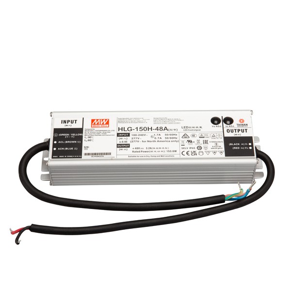 Mean Well HLG-150H Alu-Snt Snt IP65 153W 48V/3,2A Cv+Cc-image