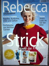 🧶Rebecca Nr49 Strickmagazin Strick Mode im Trend:Jeanslook,Romantik,Ajour...