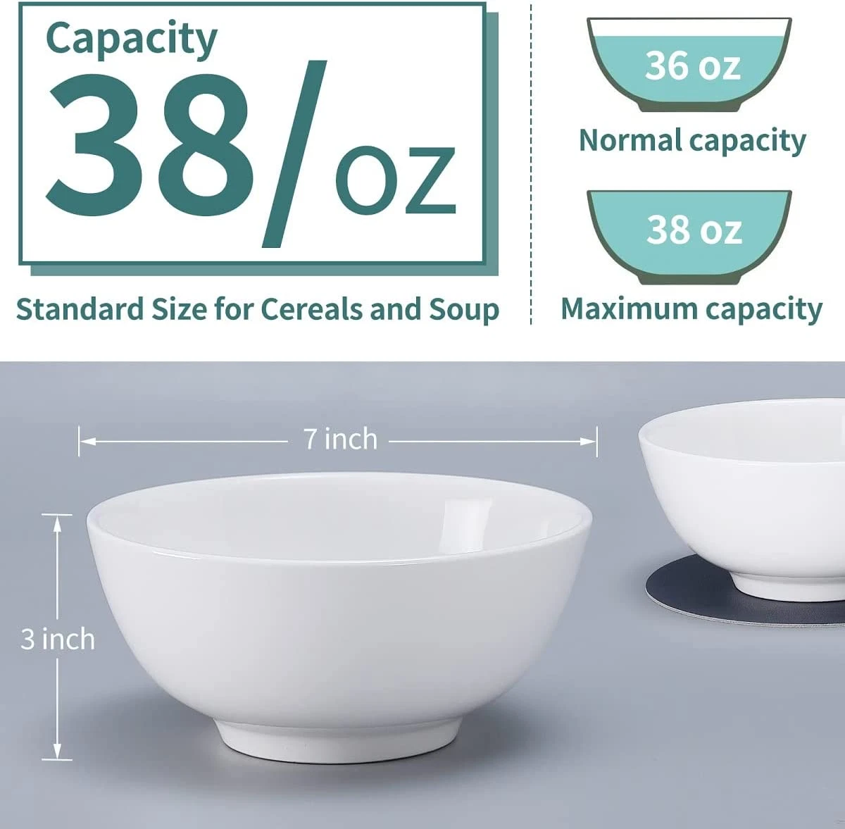 Size of soup clearance bowl