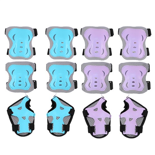6pcs Kids Safety Skating Protector Bike Gloves Knee Elbow Gear Set Bicycle Sport