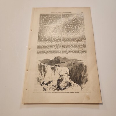 James Beckwourth Rescues General Ashley c. 1856 Engraving (362)