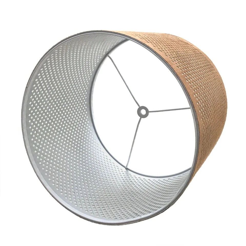 Royal Designs Inc Imitación Cuero Lámpara Pantalla Tapa Dura Tambor Plantilla Diseño Hágalo Usted Mismo Kit Foto 3 de 4