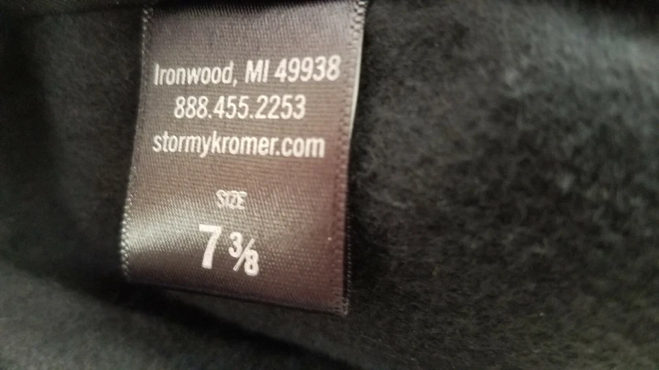 NUEVO CON ETIQUETAS Stormy Kromer Mezcla de Lana Resistente al Viento Sombrero Negro, Unisex Talla 7 3/8 Foto 3 de 4