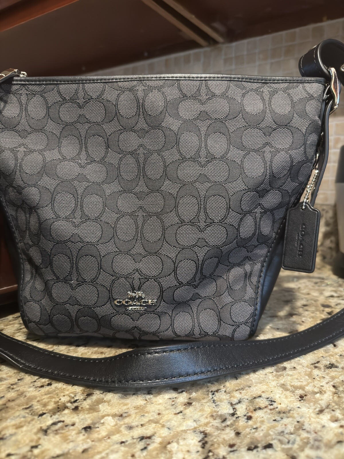 Coach 36314 Dufflette in Signature Jacquard Leather B… Gem