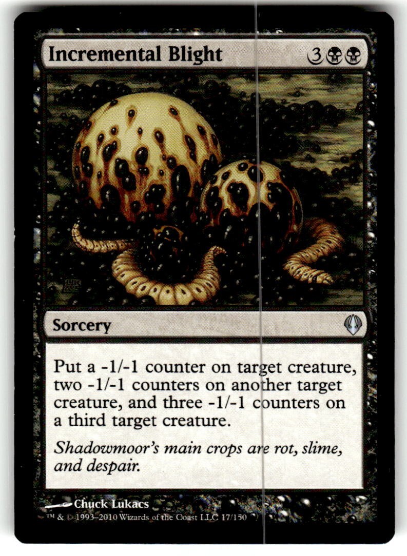1x Incremental Blight NM Eng MTG - Archenemy
