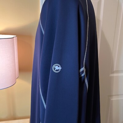 Pull Sunice Alexander SuperliteFX Homme - 2XL, Bleu, Thermique, Demi-zip, Golf