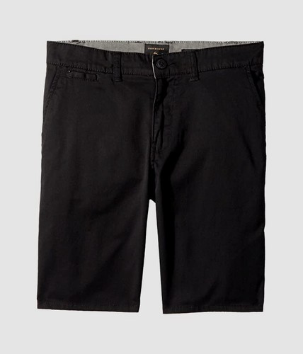 $110 Quiksilver Boys Kid Black Stretch Slim Straight Fit Chino Shorts US Size 27 - 第 1/1 張圖片