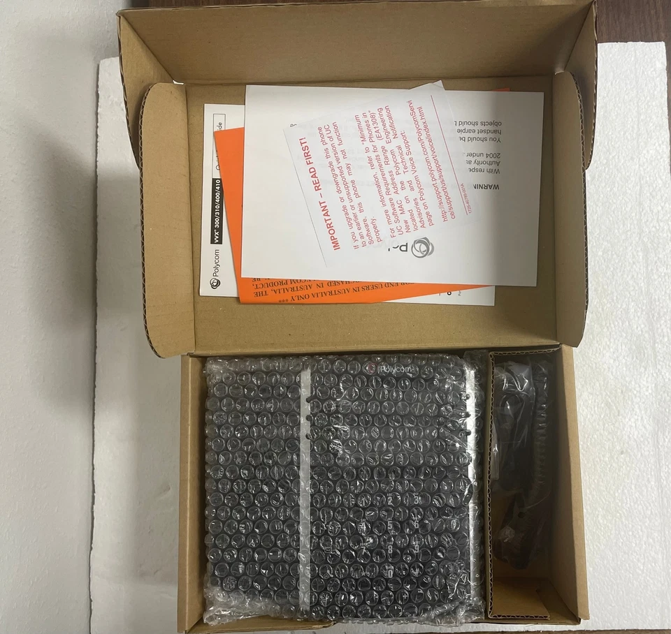 New Polycom VVx 410 VOIP Telephone Business Desk IP POE Phone - Image 2 of 3