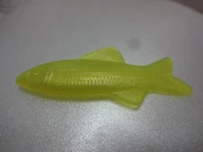 SOFT PLASTIC 2 1/2" NEON YELLOW IMITATION FISH 25 PC. LOT
