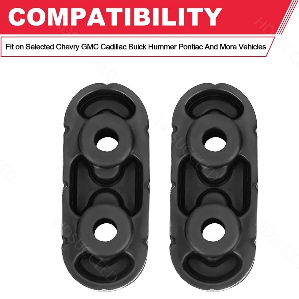 Изолятор подвески глушителя выхлопной трубы 15092802 2x подходит для Chevy GMC Cadillac Hummer - Изображение 3 из 4