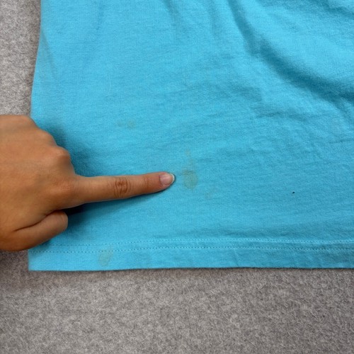 Coca Cola Staple Tshirt Men XL Blue Short Sleeve Logo Graphic Tee Retro Y2K READ - Picture 9 of 15