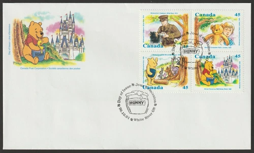 Canada #1621a, Winnie the Pooh, Official First Day Cover, FDC 1996