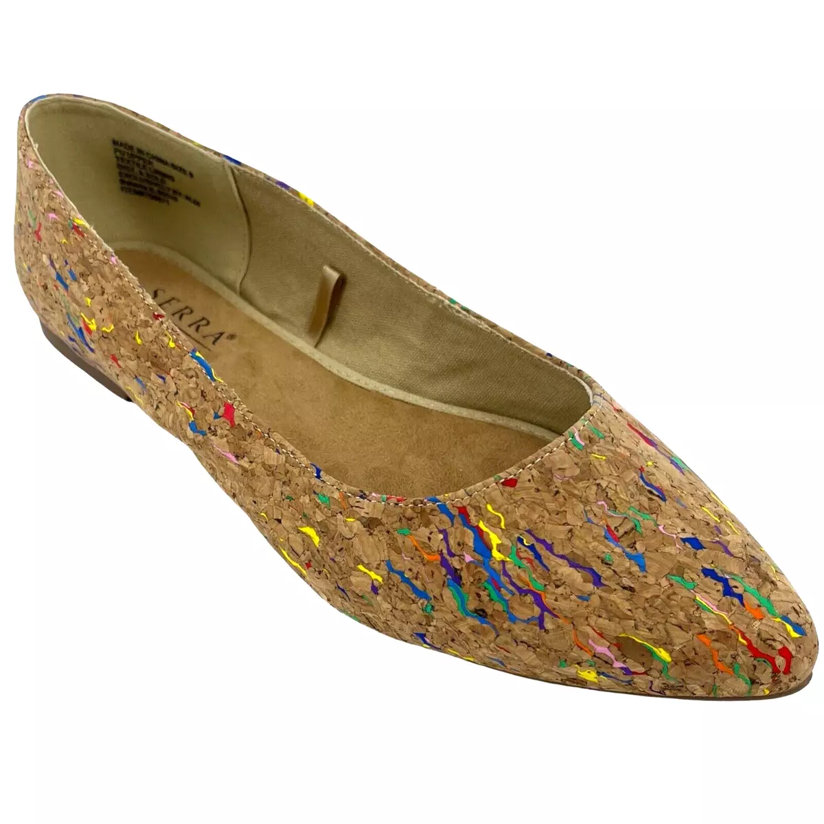 Cork flats best sale shoes