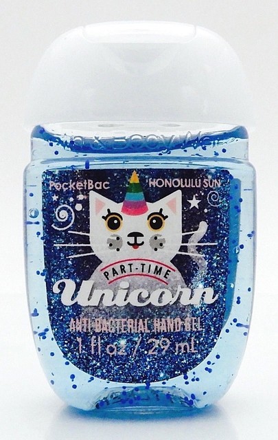 Bath Body Works Part Time Unicorn Honolulu Sun Pocketbac Anti Bacterial Gel X5