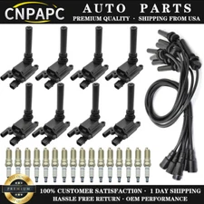 CNPAPC Ignition Coil UF378  Spark Plug & Wires For Dodge Ram 1500 2500 3500 5.7L