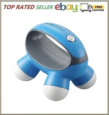 Homedics, Quatro Mini Hand-Held Massager with Hand Grip, Battery Operated.
