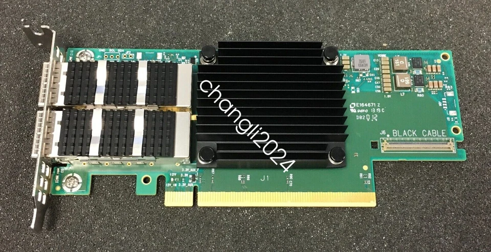 Mellanox MCX653106A-ECAT ConnectX-6 EDR/HDR100/100GbE CX653106A Low Profile - Image 2 of 4
