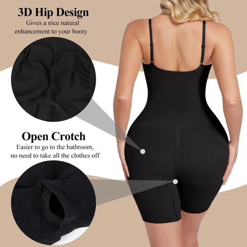 Women Trainer Full Body Shaper Firm Tummy Control Shapewear Slimming Bodysuit UK - Picture 5 of 22