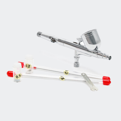 Airbrushpistolen Spritzpistolen Druckluft Set 130T Double Action Düsen