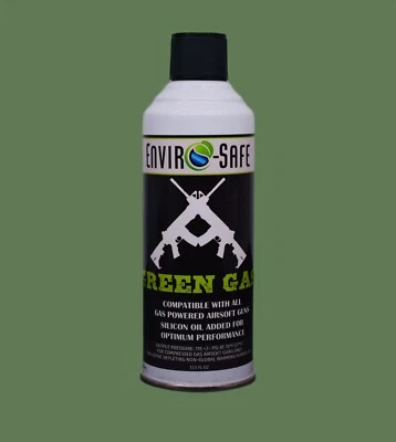 ENVIROSAFE Green Gas for Airsoft BB, Pistol, Hand Gun, Rifle | 13.5 oz. Can | 1 Can