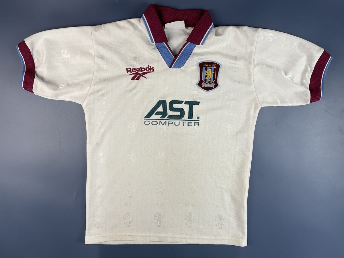 ASTON VILLA 1996/1998 AWAY FOOTBALL SHIRT REEBOK VINTAGE