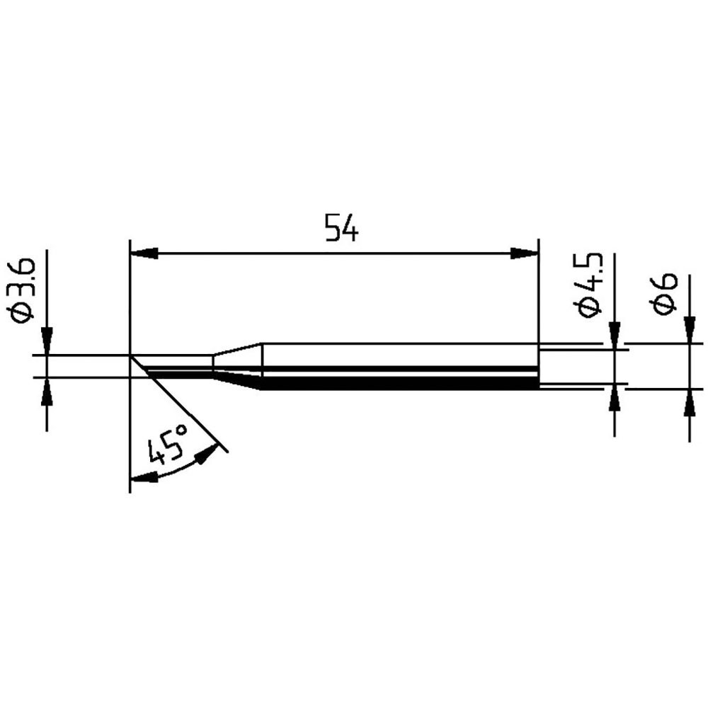 Ersa Soldering Tip Bevelled 3.60mm 1pc