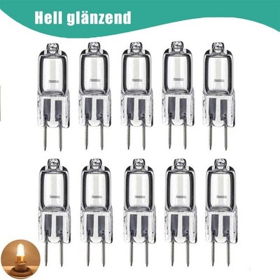 G4 Leuchtmittel Halogen 20W 10W 5W Stiftsockellampe Dimmbar 12V Warmweiß Birne