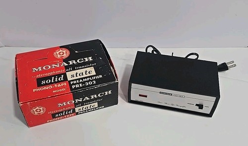 Monarch Stereophonic Solid State Phono-Tape Preamplifier PRE-302 + Original Box