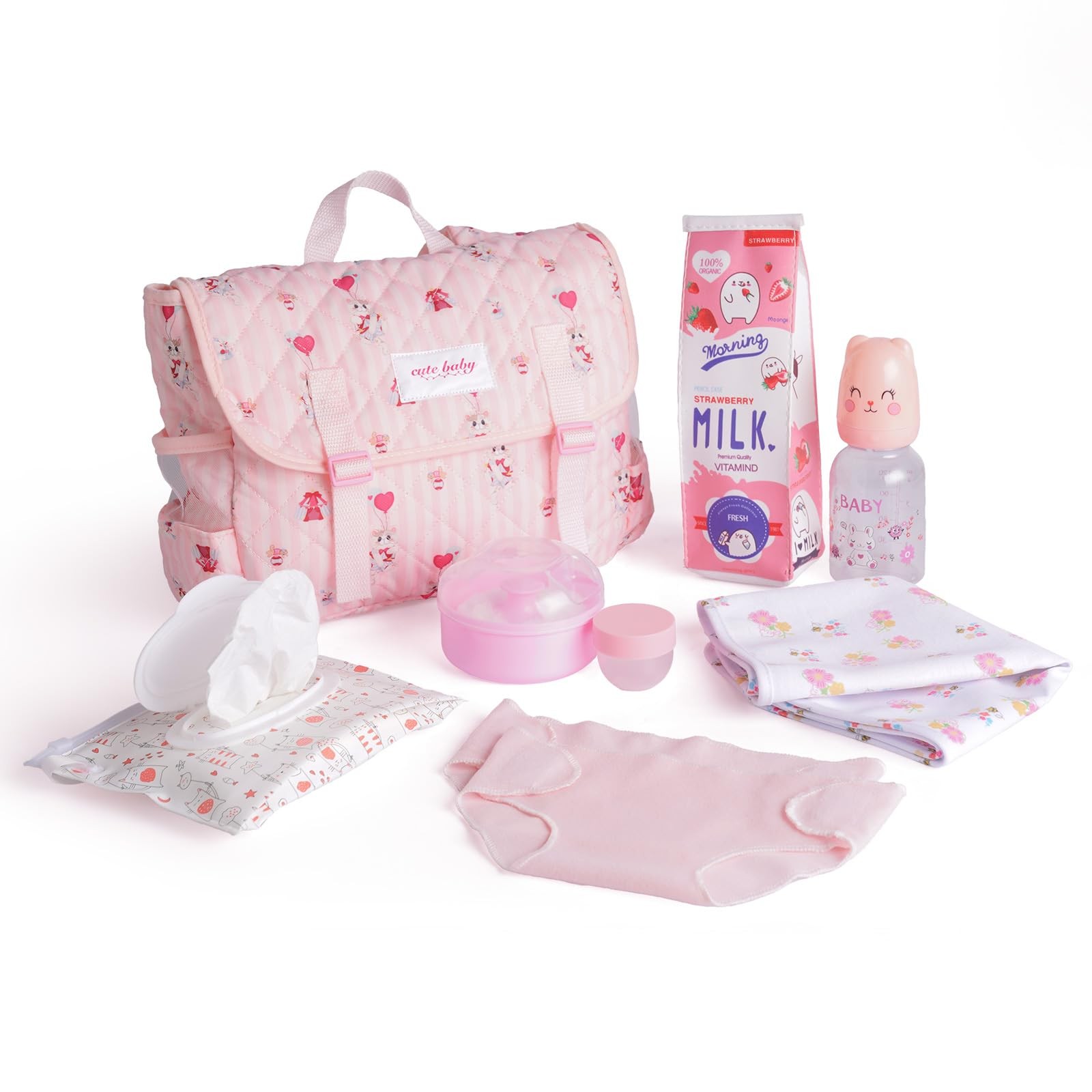 BABESIDE 10 Pcs Reborn Doll Accessories Set for 17-22 Inch D