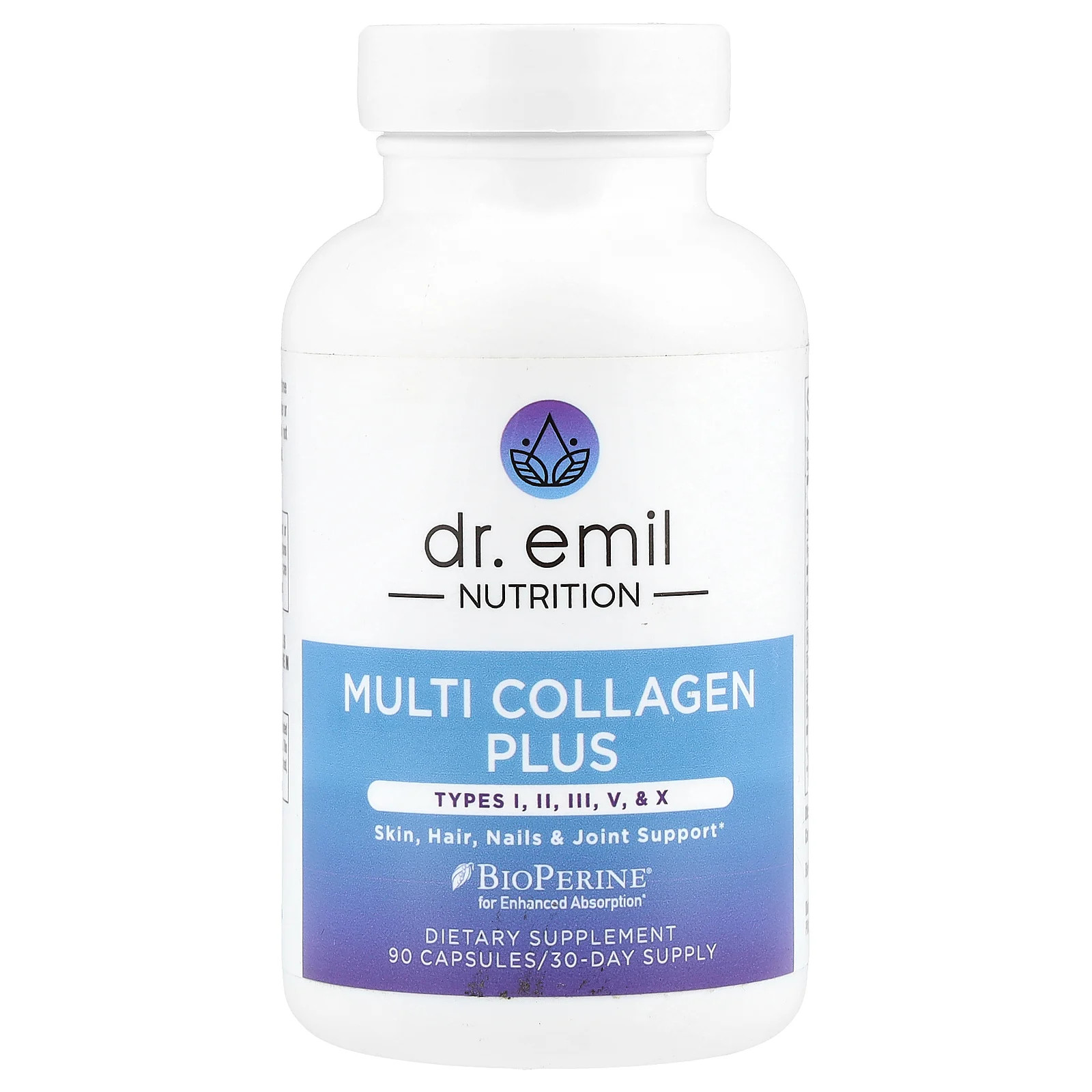 Multi Collagen Plus, типы I, II, III, V и X, 90 капсул