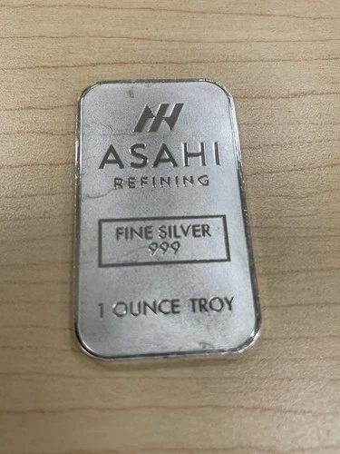 New Listing1 oz .999 Silver Asahi Metals Former Engelhard Art Bar Like Similar Round Design