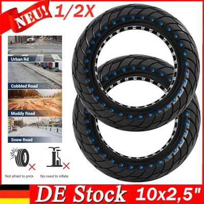 1/2X E-Scooter Vollgummi Reifen 10''x2.5 60/70-6.5 Für Xiaomi 4lite Für kugoo m4
