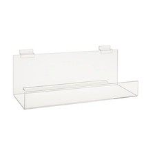 Econoco HP-BS16 16 x 4 x 2 in. Lip Book Shelf  Clear