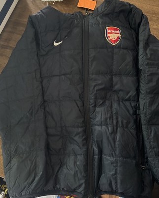 Arsenal Double Sided Reversible  Medium Coat Vintage FIFA Champions League UK