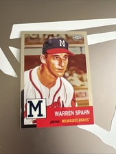 2022 Topps Chrome Anniversary BASE Milwaukee Braves - Warren Spahn #254