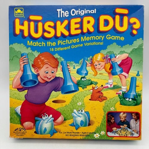 VINTAGE Husker Du COMPLETE Parker Brothers 1993 Kids Children's Board Game
