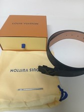 LOUIS VUITTON LV Monogram Graphite 40mm Belt with black Buckle- Size 95/38 W/Box