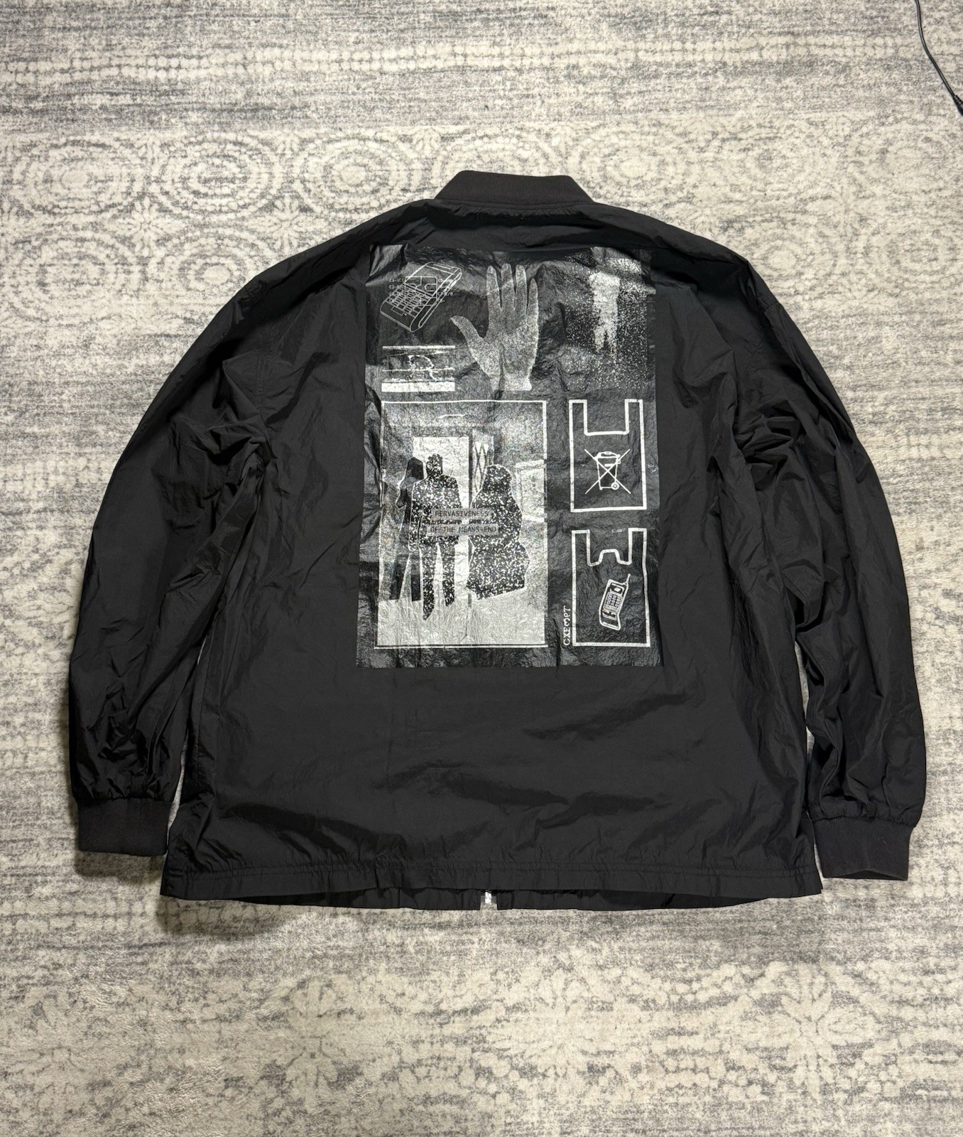 CAV EMPT NYLON OVERSHIRT JACKET PATCHWORK BOMBER … - image 6