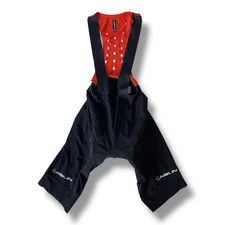 Nalini Ergo Cycling Bib Shorts Men's Medium Black, Orange Trim