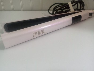 Hot Tools Pro Signature Hair Flat Iron Straightener  Lavender LED Temp Display