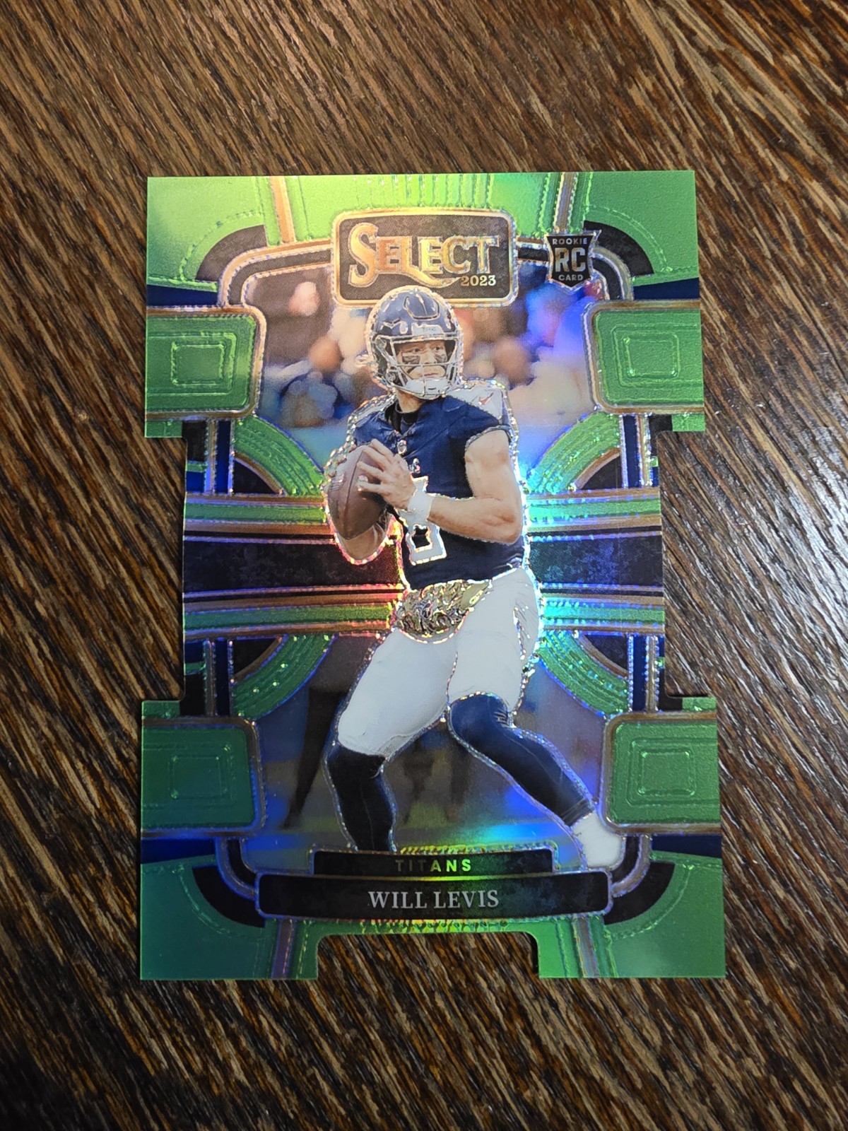 2023 Panini Select #96 Will Levis Neon Green Prizms Die Cuts RC /599