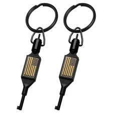 2 Pack Flat Swivel Handcuff Key Universal Detachable Keyring Standard Series